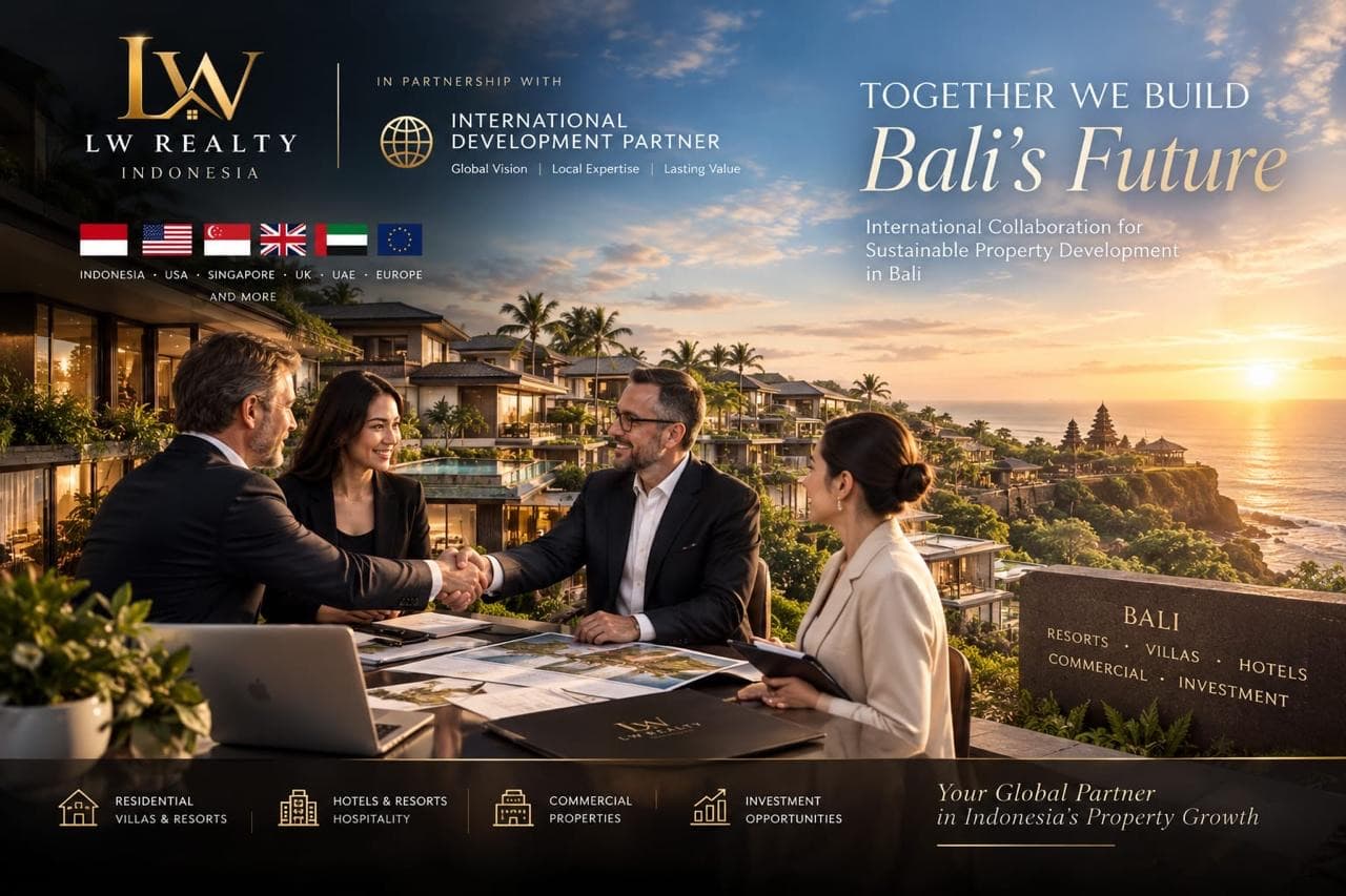 Together we build Bali’s future: international collaboration for sustainable property development in Bali.